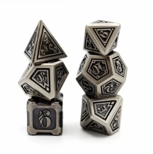 Foam Brain Alchemist Metals Rpg Dice Set Iron (7) Reprint Cheap