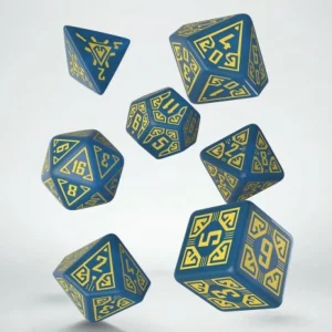 Q Workshop Arcade Blue & Yellow Dice Set Fashion