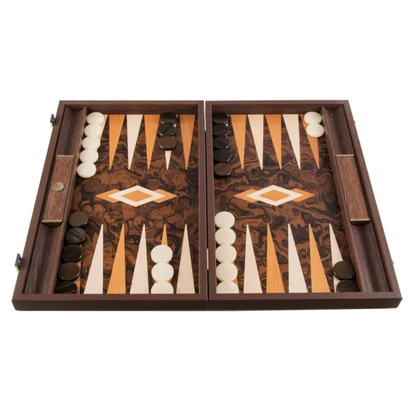 Manopoulou Backgammon: California Walnut Burl Discount