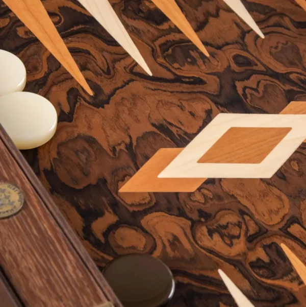 Manopoulou Backgammon: California Walnut Burl Discount