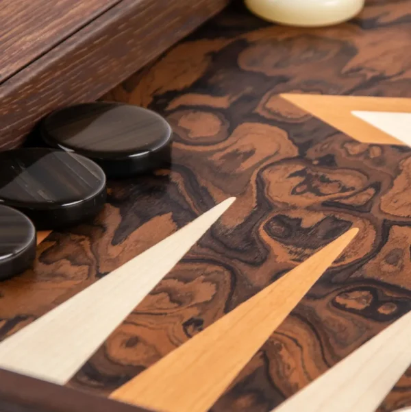 Manopoulou Backgammon: California Walnut Burl Discount