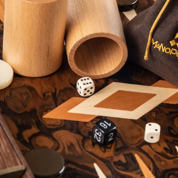 Manopoulou Backgammon: California Walnut Burl Discount