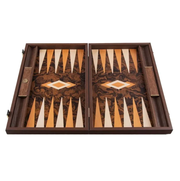 Manopoulou Backgammon: California Walnut Burl Discount