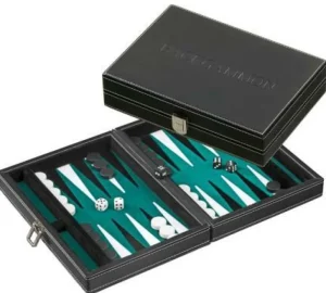 Philos Backgammon Kassette Tinos Klein Magnetisch (Groen) New