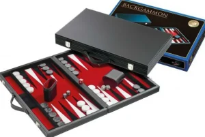 Philos Backgammon Koffer Groot Standaard (Rood) Best Sale