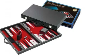 Philos Backgammon Koffer Standaard (Rood) New