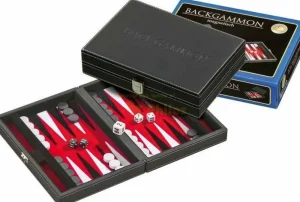 Philos Backgammon Koffer Tinos Magnetisch (Rood) Outlet