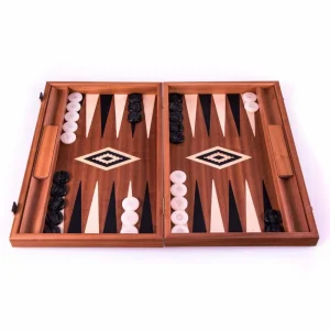 Manopoulou Backgammon: Mahogany - Large Outlet