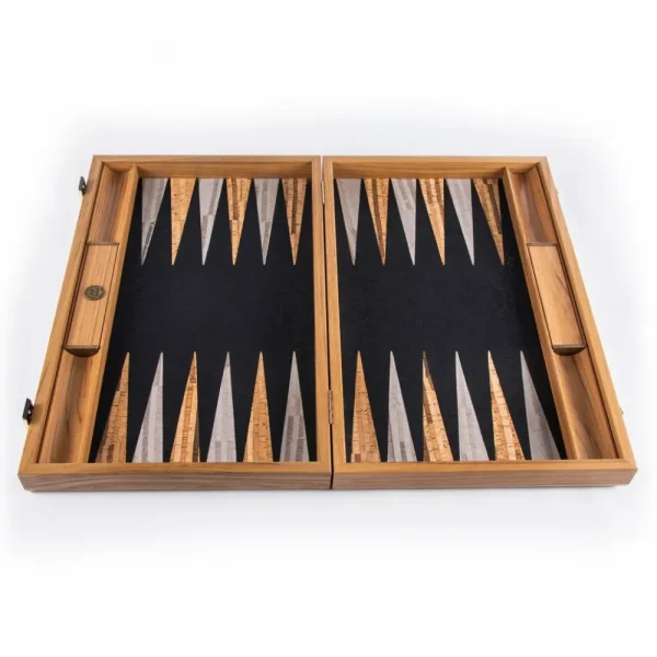 Manopoulou Backgammon Natural Cork - Medium Fashion