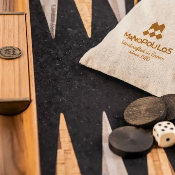 Manopoulou Backgammon Natural Cork - Medium Fashion