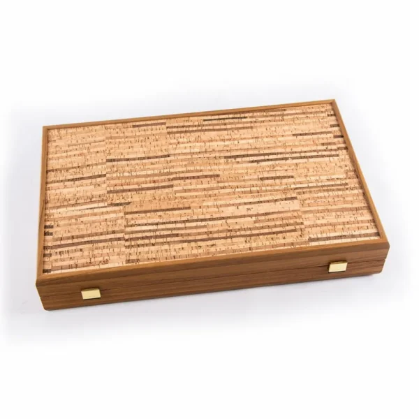 Manopoulou Backgammon Natural Cork - Medium Fashion