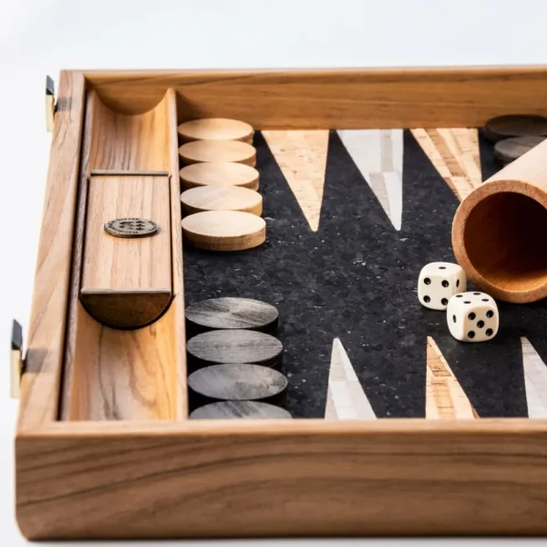 Manopoulou Backgammon Natural Cork - Medium Fashion