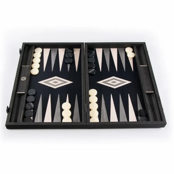 Manopoulou Backgammon: Pearly Grey Vavona - Large Sale