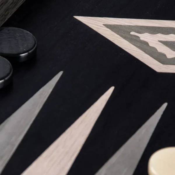 Manopoulou Backgammon: Pearly Grey Vavona - Large Sale