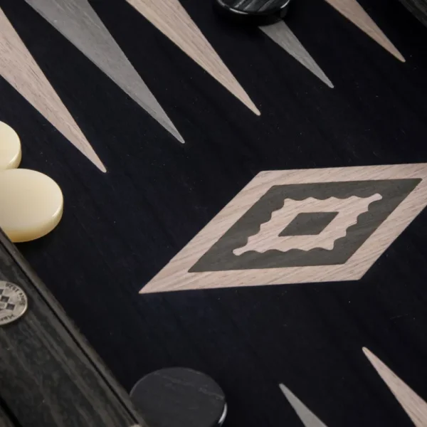 Manopoulou Backgammon: Pearly Grey Vavona - Large Sale