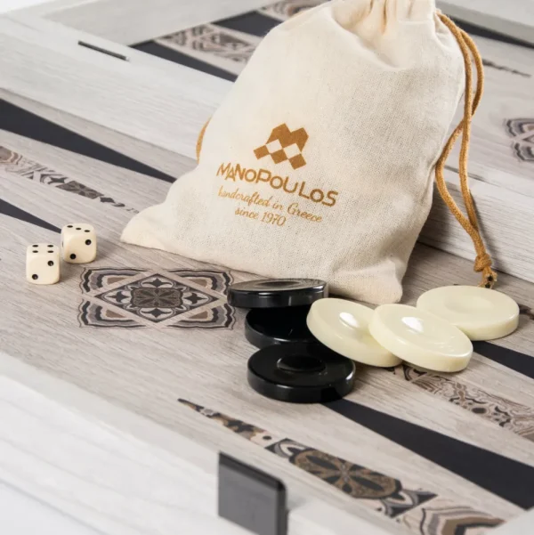 Manopoulou Backgammon Printed-Moroccan Mosaic Art 48X26Cm Flash Sale