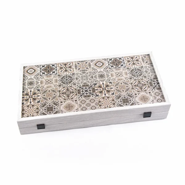 Manopoulou Backgammon Printed-Moroccan Mosaic Art 48X26Cm Flash Sale