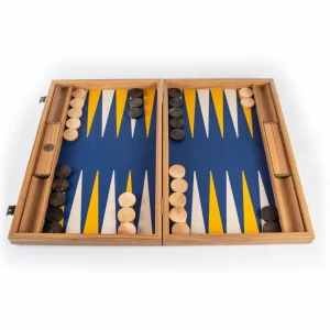 Manopoulou Backgammon: Royal Blue - Large Discount