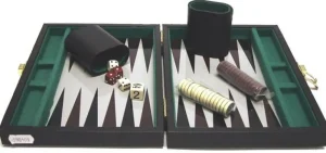 Hot Games Backgammonkoffer Magnetisch Zwart Best