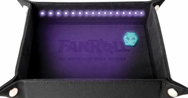 Fanroll Blacklight Dice Tray Met D20 Clearance
