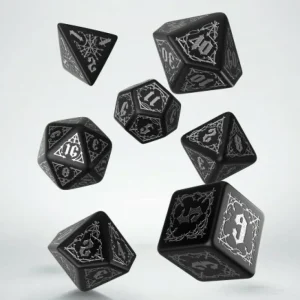 Q Workshop Bloodsucker Black & Silver Dice Set Online
