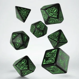 Q Workshop Call Of Cthulhu 7Th Edition Black & Green Dice Set (7) Online
