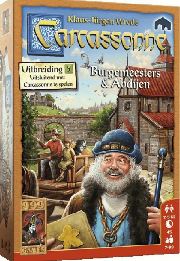 999 Games Carcassonne: Burgemeesters En Abdijen Bordspel Best Sale