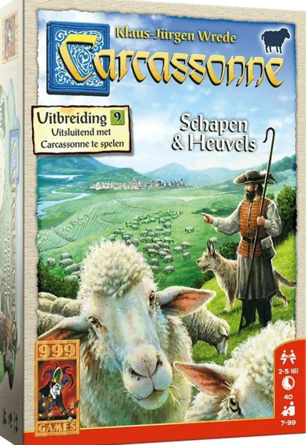 999 Games Carcassonne: Schapen & Heuvels - Bordspel Best