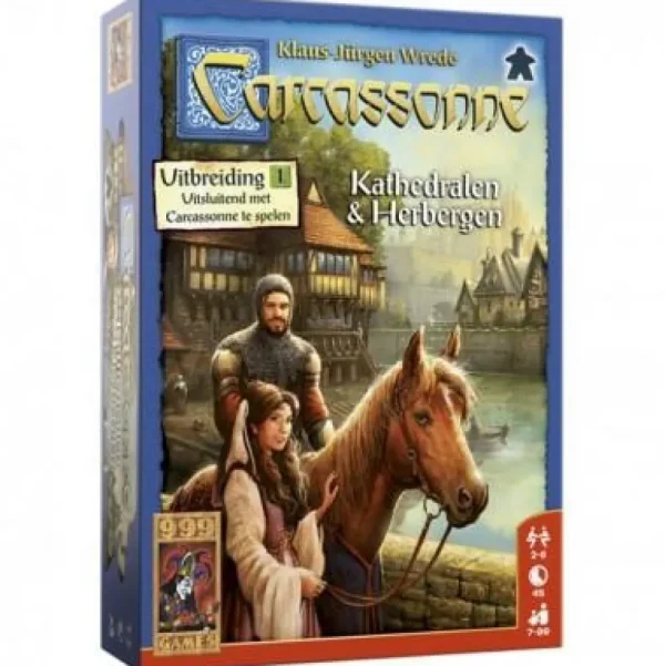 999 Games Carcassonne Uitbreiding 1: Kathedralen & Herbergen Shop