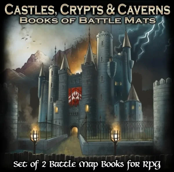 Loke Battle Mats Castles, Crypts & Caverns - Reprint Discount