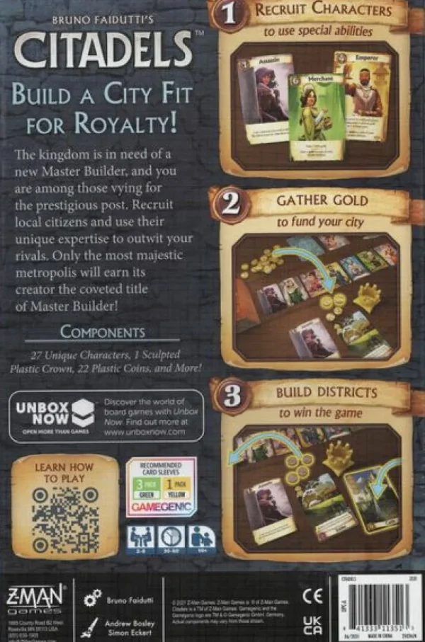 Fantasy Flight Games Citadels Revised - En Best Sale
