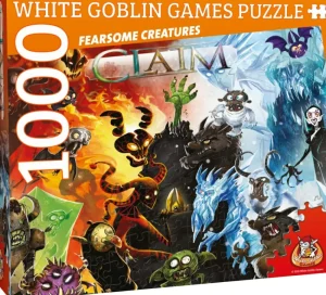 White Goblin Games Claim Puzzel: Fearsome Creatures Cheap
