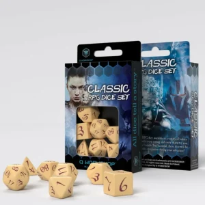 Q Workshop Classic Rpg Beige & Burgundy Dice Set (7) Shop