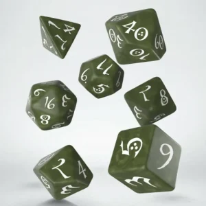 Q Workshop Classic Rpg Olive & White Dice Set (7) Discount