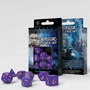 Q Workshop Classic Rpg Purple & Yellow Dice Set (7) Flash Sale