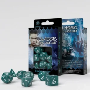 Q Workshop Classic Rpg Stormy & White Dice Set (7) Fashion