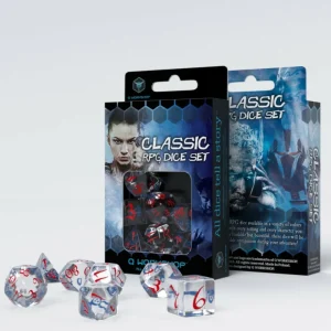 Q Workshop Classic Rpg Translucent & Blue-Red Dice Set (7) Online
