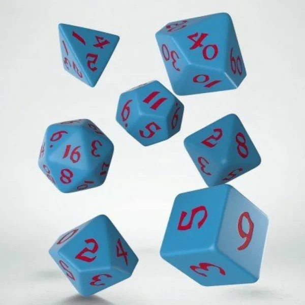 Q Workshop Classic Runic Blue & Red Dice Set (7) Shop