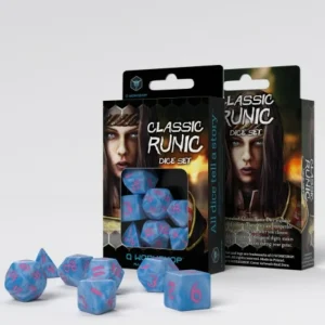 Q Workshop Classic Runic Glacier & Pink Dice Set (7) Store