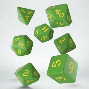Q Workshop Classic Runic Green & Yellow Dice Set (7) Best