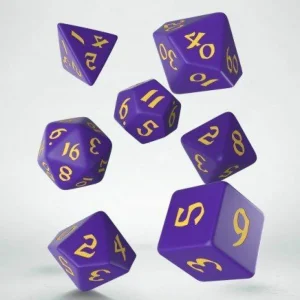 Q Workshop Classic Runic Purple & Yellow Dice (7) Online
