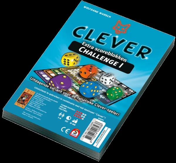999 Games Clever Challenge 1 Scoreblok - Dobbelspel Clearance