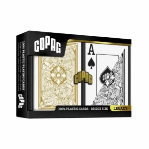 Copag Double Deck Black & Gold 1546 Jumbo Legacy Fashion
