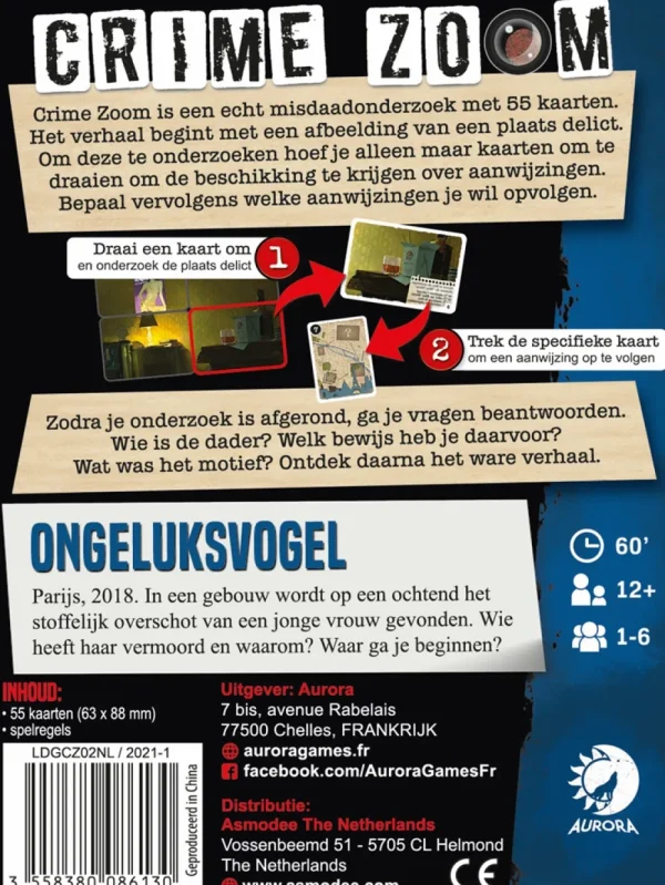 Lucky Duck Games Crime Zoom Case 2 - Ongeluksvogel Best Sale