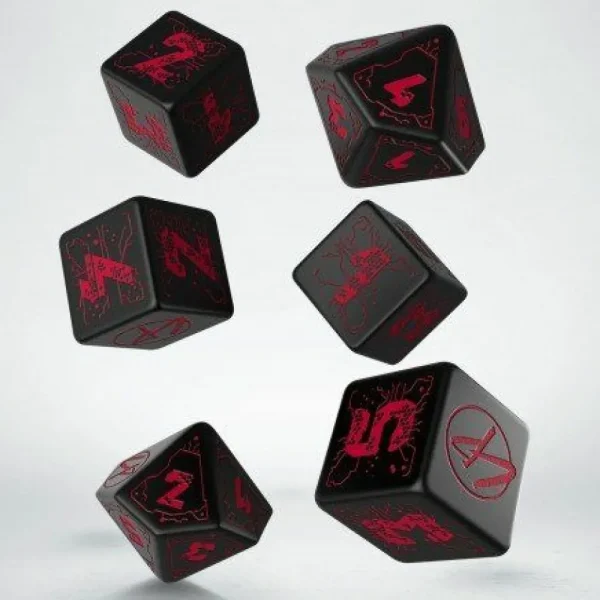 Q Workshop Cyberpunk Red Essential Dice Set (6) Outlet