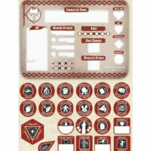D&D Barbarian Token Set Store
