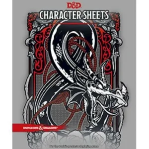 Wizards of the Coast D&D Character Sheets Discount