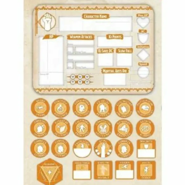 D&D Monk Token Set Outlet