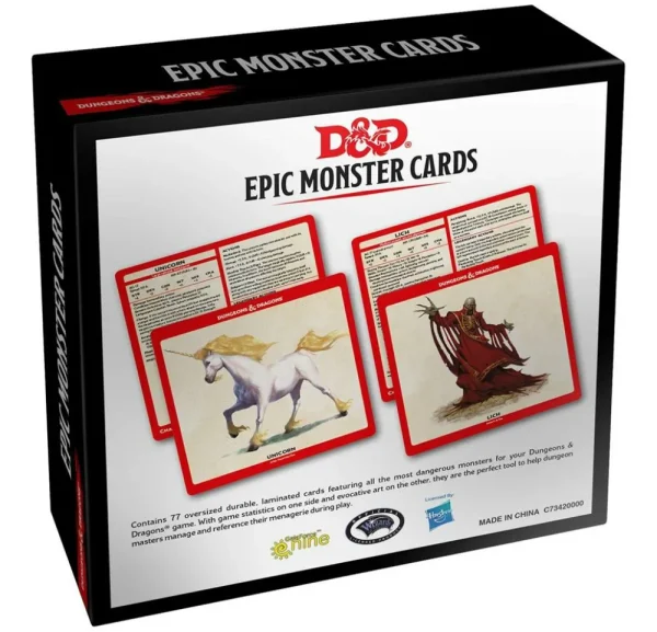 Gale Force 9 D&D Monster Cards - Epic Monster (77) Clearance