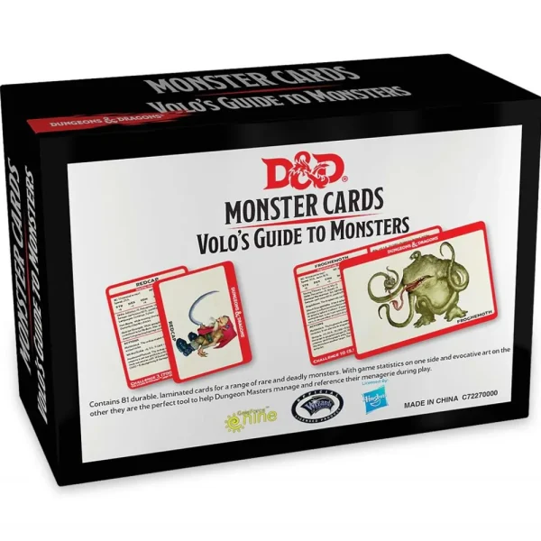 Gale Force 9 D&D Monster Cards - Volo'S Guide To Monsters (81) Hot